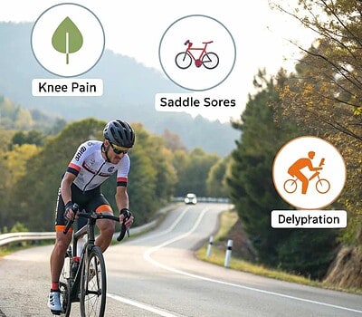 las principales enfermedades del ciclista