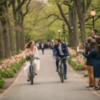 Una boda en bici. ¿Te animarías a hacerlo?