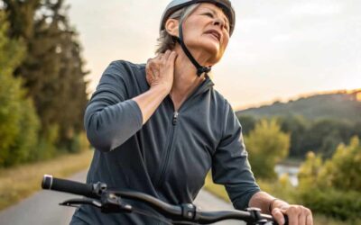 dolor de cuello en bicicleta