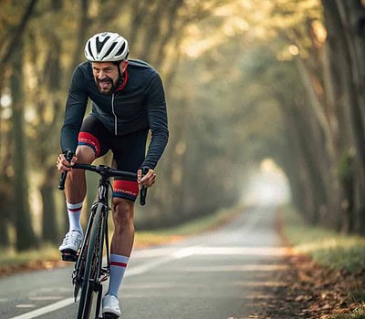 dolor de piernas en bicicleta