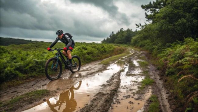 mtb por terrenos h medos y con barro