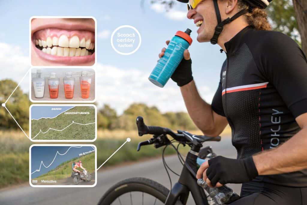 Por qué las bebidas deportivas afectan los dientes en los ciclistas