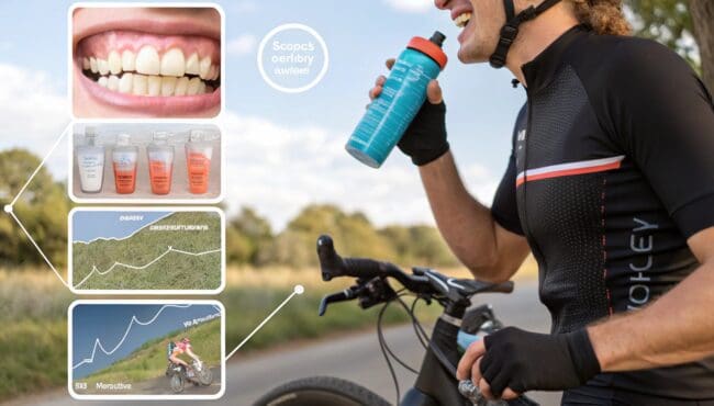Por qué las bebidas deportivas afectan los dientes en los ciclistas