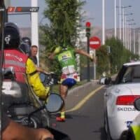 Lo que no se vio del atropello de Peter Sagan en la Vuelta 2015