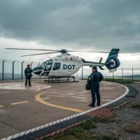 El helicóptero de la DGT denuncia irregularidades de ciclistas