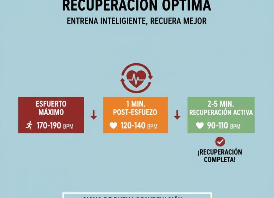 Guía de pulsaciones que te indica que recuperaste bien