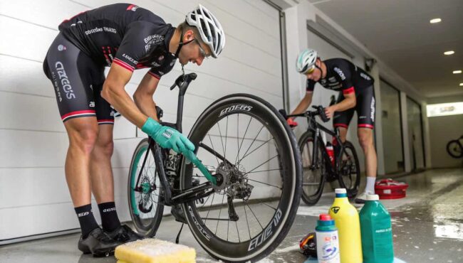 como limpian los proesionales de ciclismo la bicic