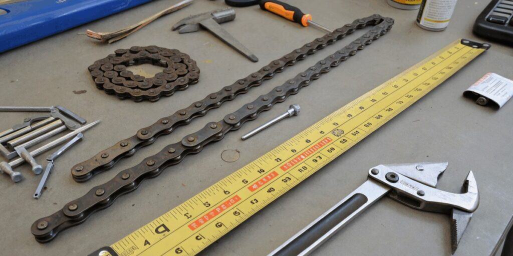 Formas de medir la longitud de la cadena de una bicicleta