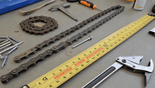 Formas de medir la longitud de la cadena de una bicicleta