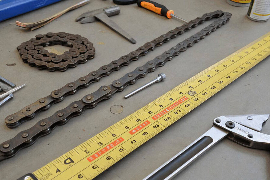 Formas de medir la longitud de la cadena de una bicicleta