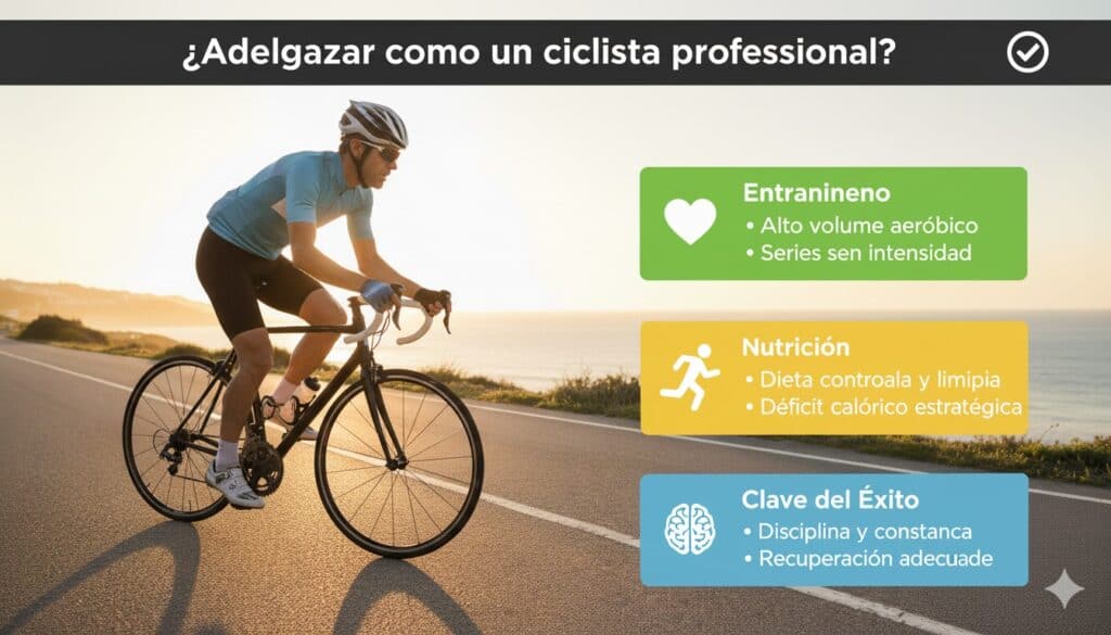 Adelgazar como un ciclista profesional