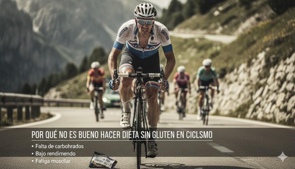 Porque no es bueno hacer dieta sin gluten en ciclismo