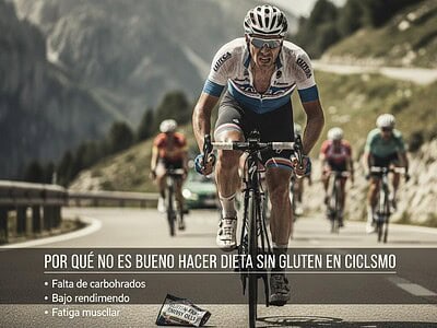 Porque no es bueno hacer dieta sin gluten en ciclismo