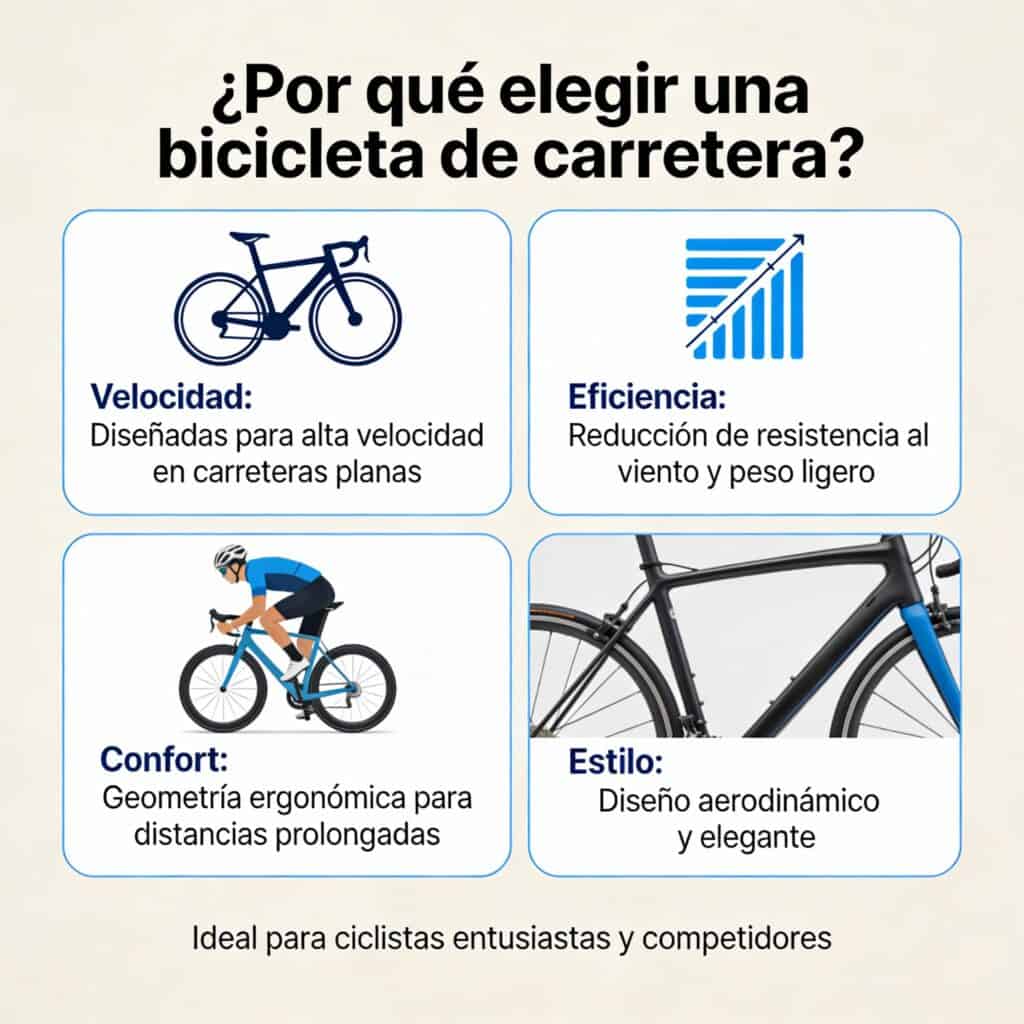 Por qué elegir una bicicleta de carretera