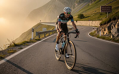 Entrenamiento ciclista para subir mejor los puertos