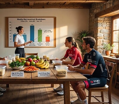 Los secretos de la alimentación en el ciclismo profesional