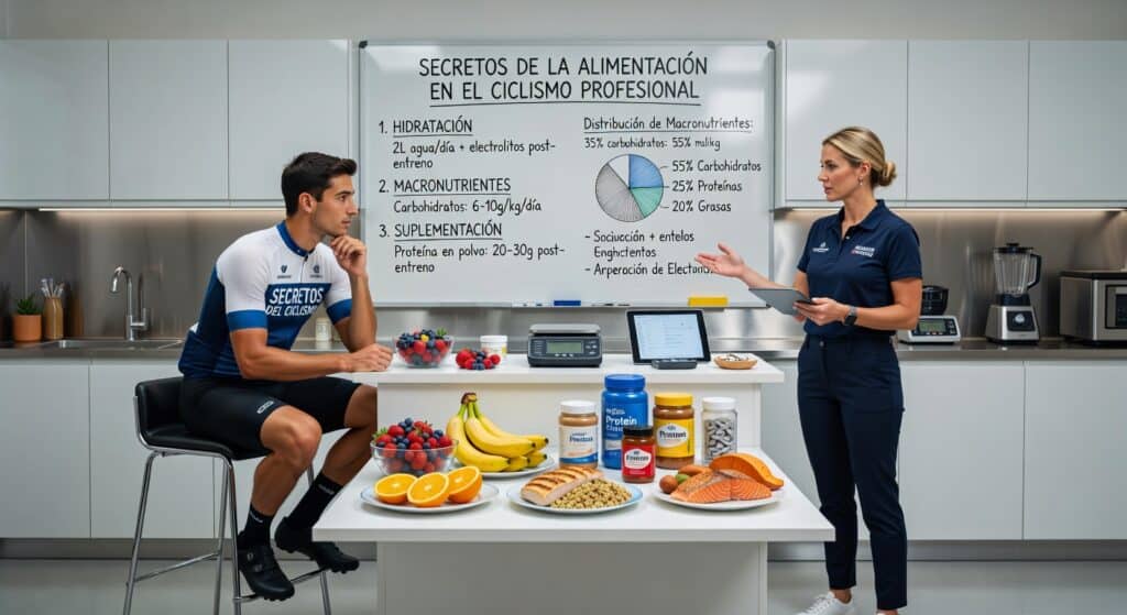 Los secretos de la alimentación en el ciclismo profesional