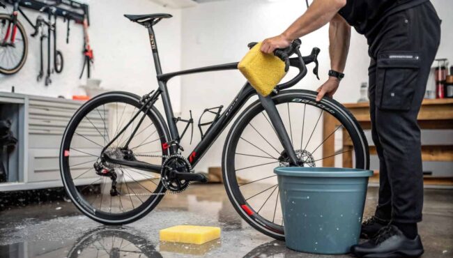 lavar bicicleta