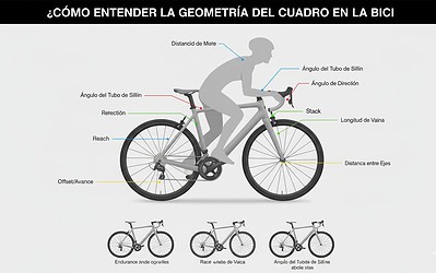 Cómo entender la geometría del cuadro en la bici