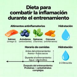 combatir la inflamación durante el entrenamiento