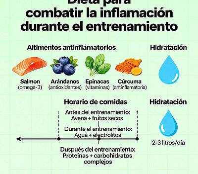 combatir la inflamación durante el entrenamiento