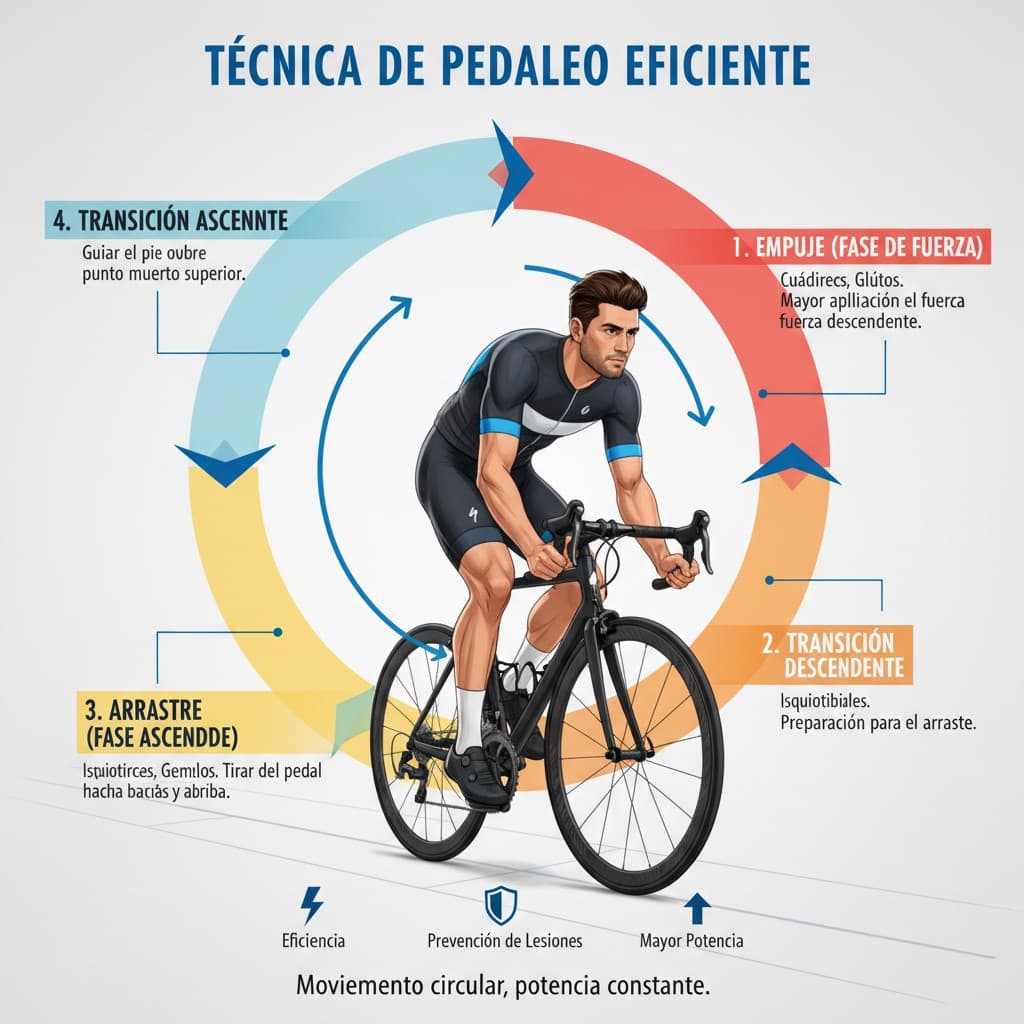 trabajar la técnica del pedaleo