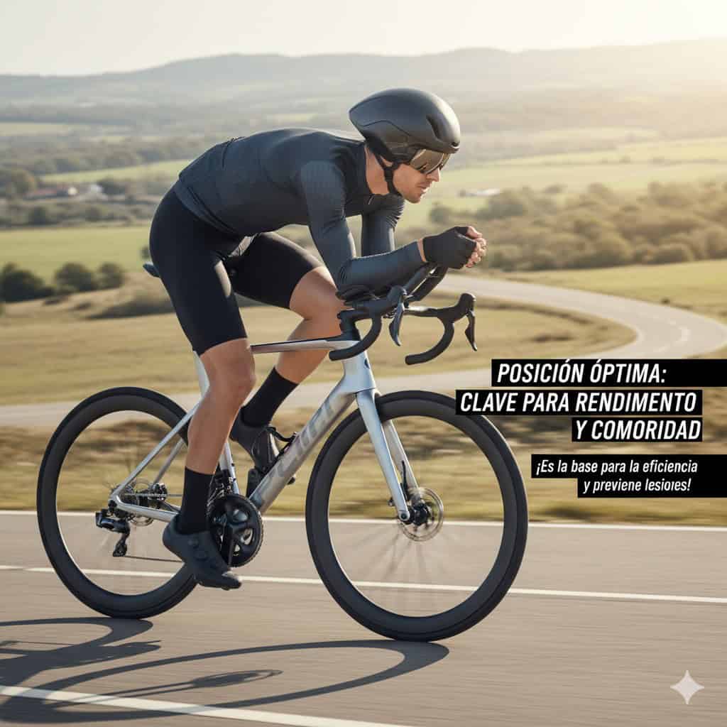 Posición encima de la bici porque es importante