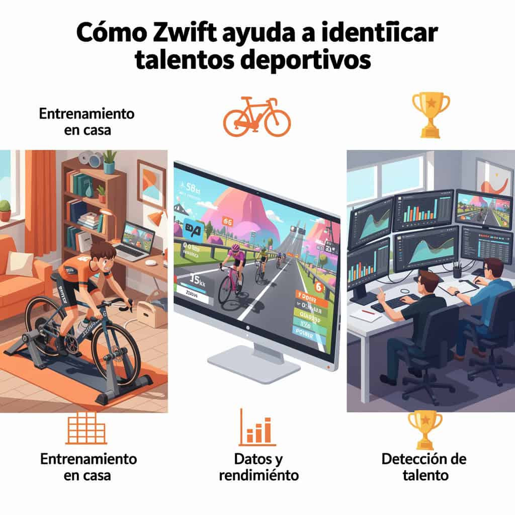 Cómo Zwift ayuda a identificar talentos deportivos