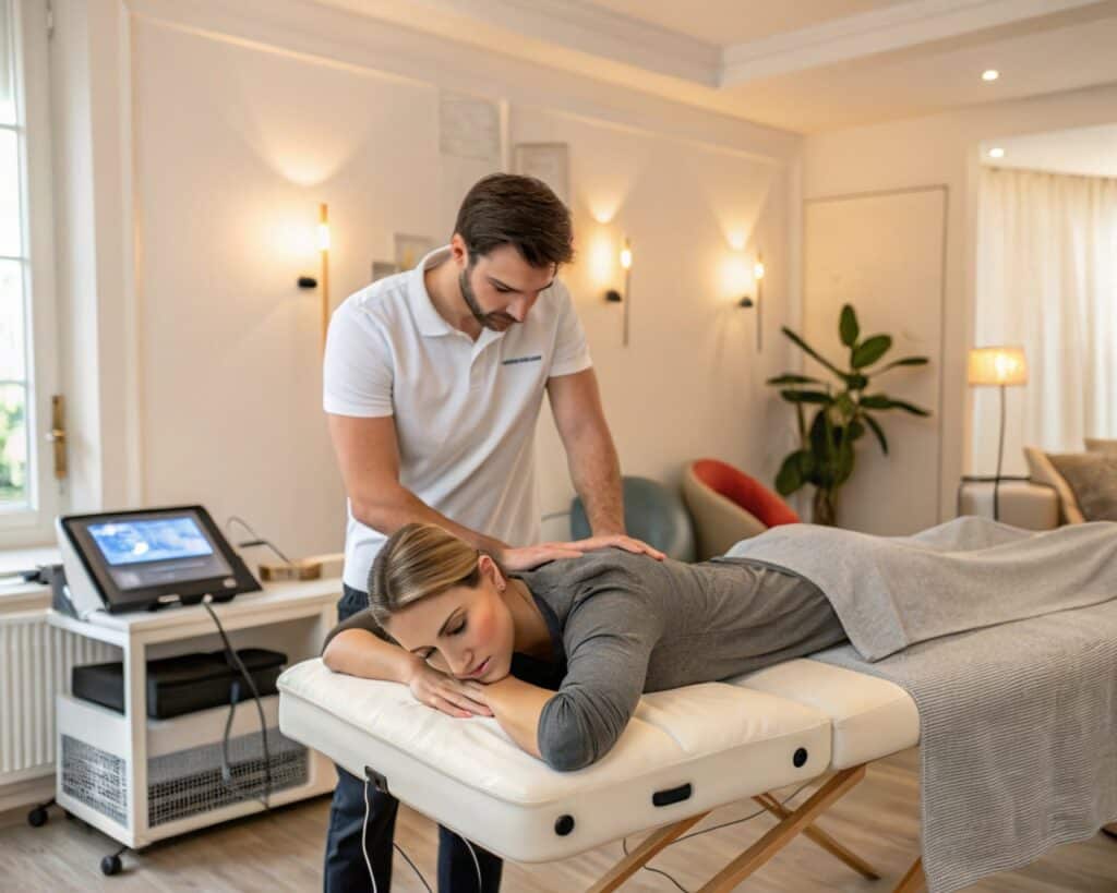 Masaje o electroestimulación