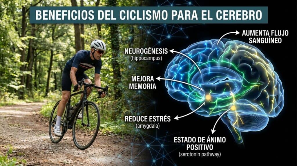 Beneficios del ciclismo para el cerebro