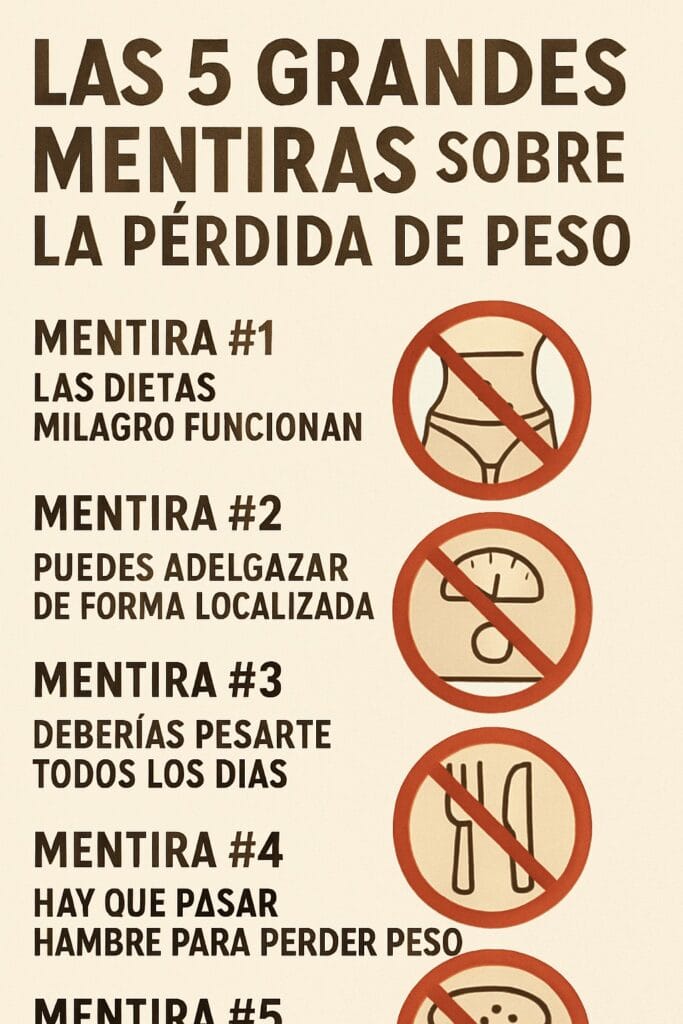 mentiras sobre la pérdida de peso