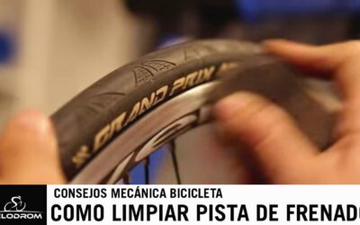 como limpiar la pista de frenado de una bicicleta de carretera video