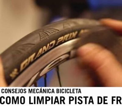 como limpiar la pista de frenado de una bicicleta de carretera video