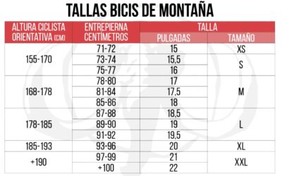 que tamano de bicicleta mtb necesito