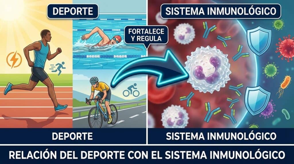Relación del deporte con el sistema inmunológico