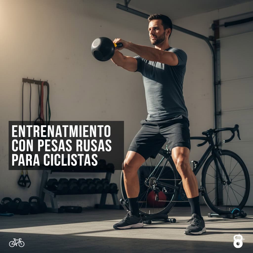 Entrenamiento con pesas rusas para ciclistas
