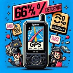 DALL·E 2023 11 23 22.27.27 A cartoon style illustration for an article about Black Friday sales on the IGPSORT BSC100S GPS. The image features a large eye catching 67 Descuen