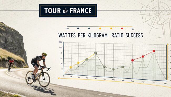 Cálculo del mejor ratio vatio/kilo para triunfar en el Tour de Francia