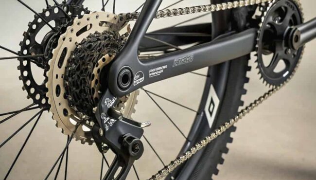 cambio trasero bicicleta monta a