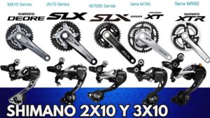gamas de transmision shimano en ciclismo de montana