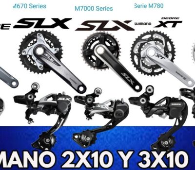 gamas de transmision shimano en ciclismo de montana