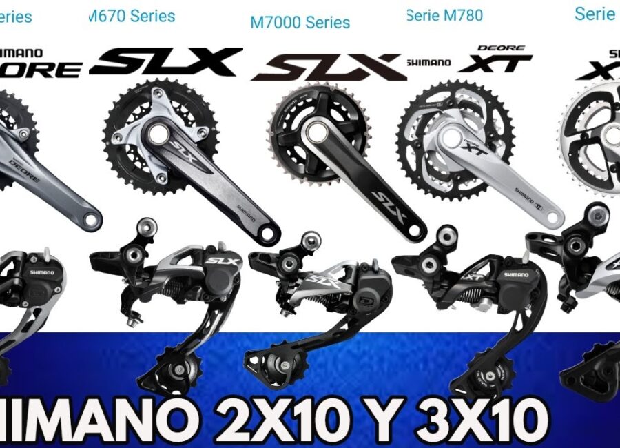 gamas de transmision shimano en ciclismo de montana