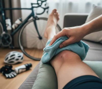 Si te lesiones en bicicleta: ¿Que ss mejor aplicar frío o calor para recuperarse?