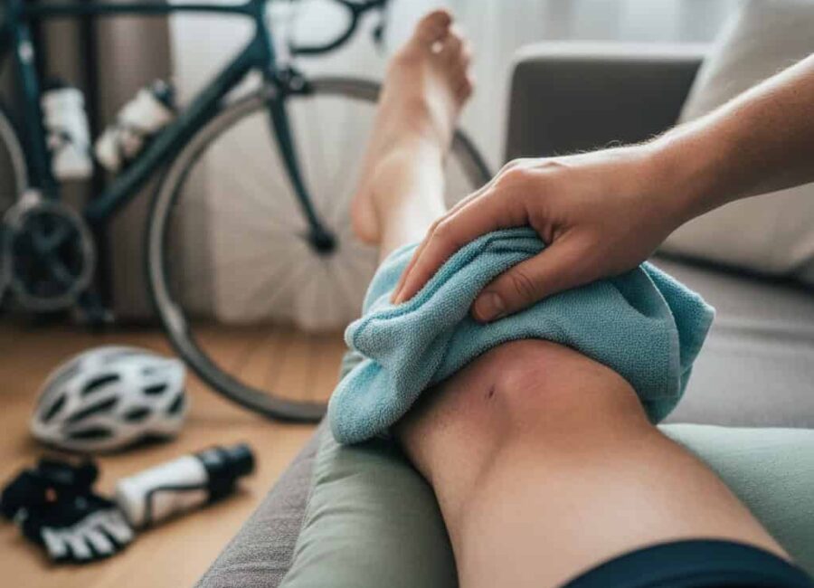 Si te lesiones en bicicleta: ¿Que ss mejor aplicar frío o calor para recuperarse?