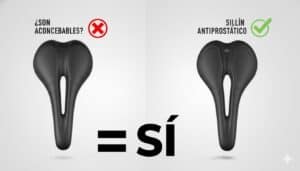 Son aconsejables los sillines antiprostáticos