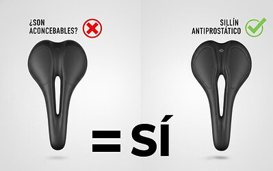 Son aconsejables los sillines antiprostáticos