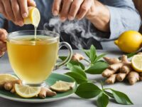 Infusion de jengibre te y limon