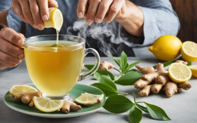 Infusion de jengibre te y limon