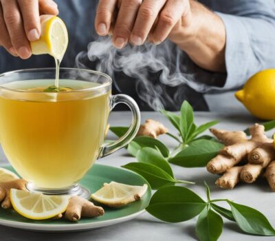 Infusion de jengibre te y limon