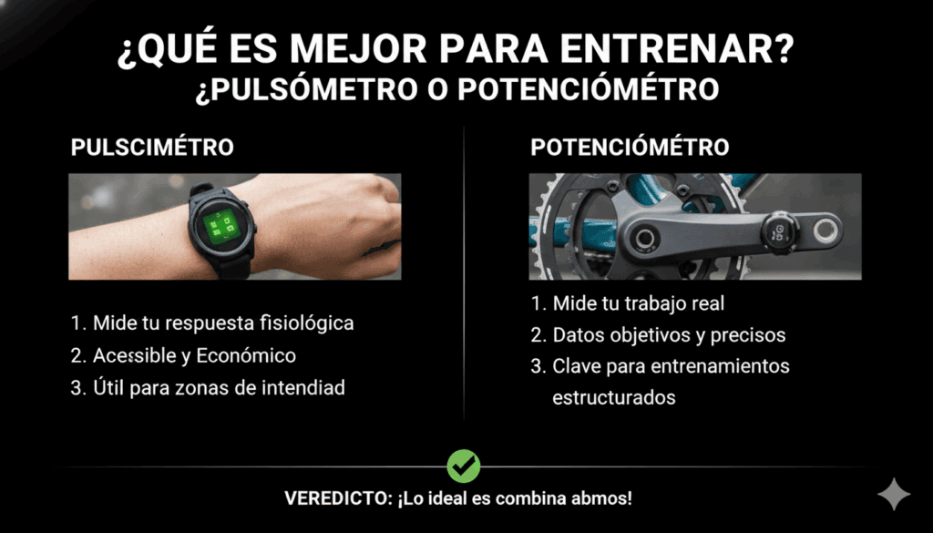 ¿Qué es mejor para entrenar? Pulsómetro o Potenciómetro